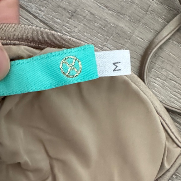 Women’s Ruffle Triangle Bikini Set in Taupe - Picture 5 of 10